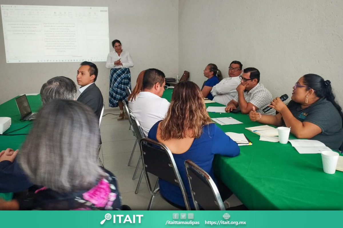 Asiste ITAIT a Taller de Planeación Estratégica, coordinado por la Secretaría de Administración del Gobierno de Tamaulipas